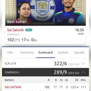 A brilliant and well-deserved century — built with skill, focus, and hard work.